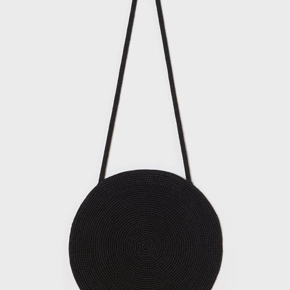 Misha & Puff Adult Full Moon Crochet Bag in Carbon