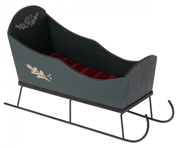 Maileg Medium Sleigh ~ Green