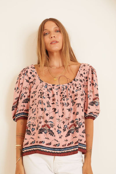 Natalie Martin Kelly Top in Lotus Print