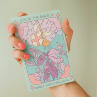 Sow the Magic Purple Dark Opal Basil Tarot Garden + Gift Seed Packet