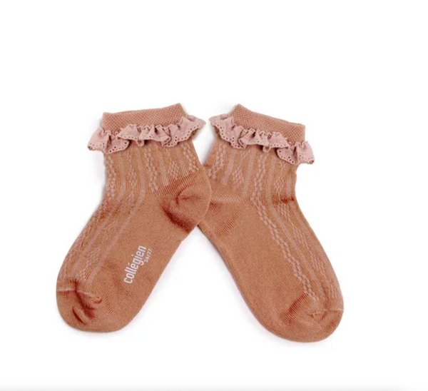 Collegien Marie Antoinette Ankle Socks - Vieux Rose