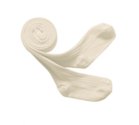 Collegien Louise Ribbed Tights - Cream