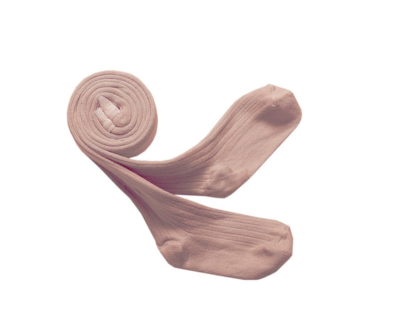 Collegien Louise Ribbed Tights - Vieux Rose
