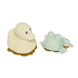 Hevea Squeeze'N'Splash Bath Toys ~ Rubberduck & Frog Gift Set