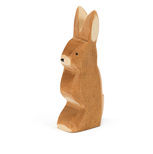 Ostheimer Wooden Rabbit, Ears Up