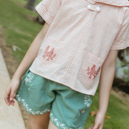 Lali Paperbag Shorts in Peridot Green