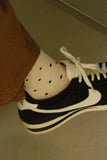 Le Bon Shoppe - Sneaker Socks: Polka Dot - Charcoal/Black