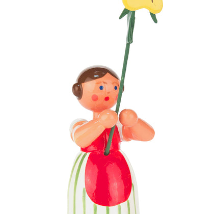 Dregano Easter Figurine ~ Pansy Flower