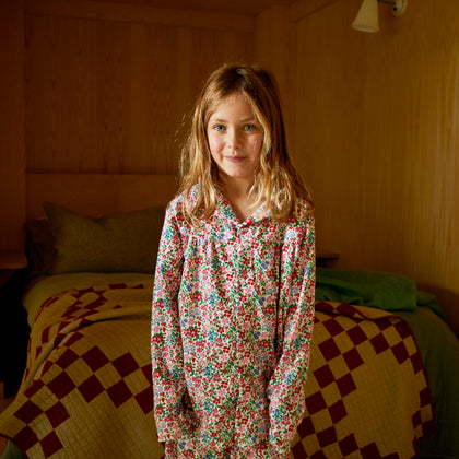 Sleepy Doe - Christmas Girls Baggy Set | Festive Floral