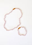 CanyonLeaf - Pure Gemstone + Rose Quartz || Necklace: 18"