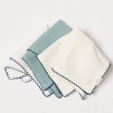 Babette - Washcloth-3 pack: Apricot-White-Peony
