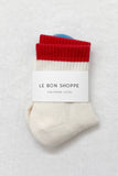 Le Bon Shoppe - Color Block Girlfriend Socks : Black Coffee
