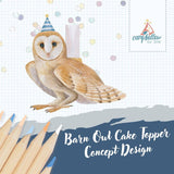 Camp Hollow - Barn Owl Cake Topper