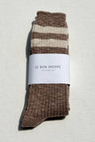 Le Bon Shoppe - Cottage Varsity Socks : Ht.grey Varsity