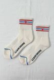 Le Bon Shoppe - Embroidered Girlfriend socks: Ivory + Heart