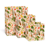 Red Cap Cards - Holiday Greens gift bags: Small