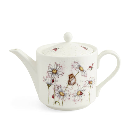 Wrendale Teapot 2pt (Mouse & Flower)