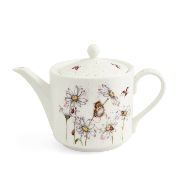 Wrendale Teapot 2pt (Mouse & Flower)