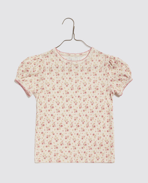 Little Cottons Pointelle Tee ~ Bronte Floral