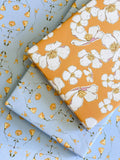 re:mused studio - California Poppy Gift Wrap Sheet-Double Sided: Roll of 3 Sheets