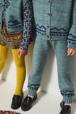 Misha & Puff Zig Zag Snowy Day Legging ~ Slate