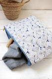 BARNABÉ AIME LE CAFÉ - Liberty® Fabric Toiletry Bags with Plasticized Interior: Nina