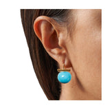 Pebble Pearls Earrings~ Medium: Salmon Coral