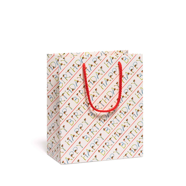 Red Cap Cards - Richard Scarry Lowly Birthday Letters medium gift bag: Medium