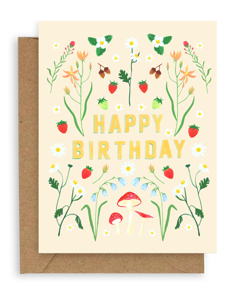 Adelfi - Flora Fauna Birthday Card