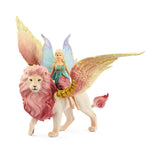 Schleich - Fairy In Flight On Winged Lion Fairy Toy Playset