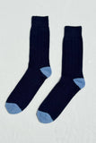 Le Bon Shoppe - Extended Cashmere Classic Socks: Navy