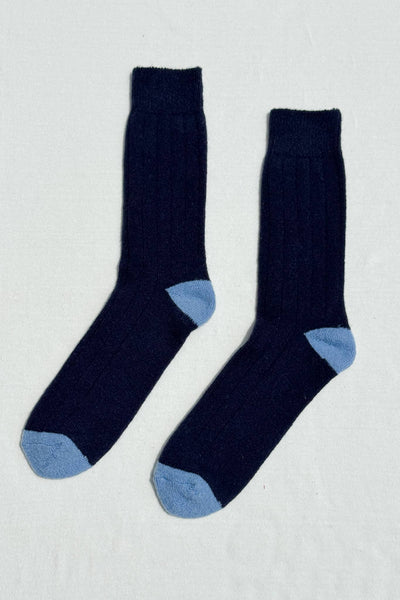 Le Bon Shoppe - Extended Cashmere Classic Socks: Navy
