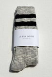 Le Bon Shoppe - Cottage Varsity Socks : Ht.grey Varsity