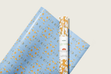 re:mused studio - California Poppy Gift Wrap Sheet-Double Sided: Roll of 3 Sheets