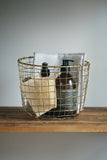 Fog Linen Work - Wire Basket Round (M)