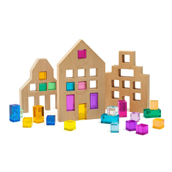 MAISON RUE LLC. - Riley City Blocks & Gems Set: Multicolor / L