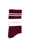 Le Bon Shoppe - Boyfriend Socks: Cardinal