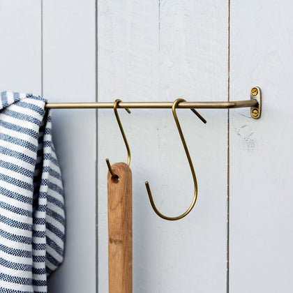 Fog Linen Work - Brass J Hook (L)