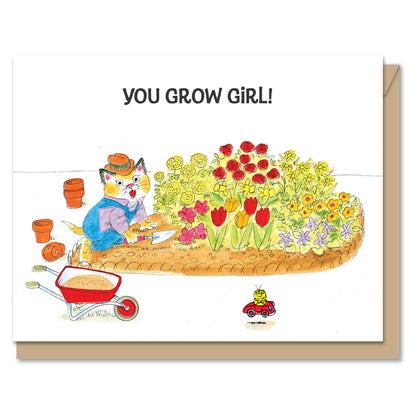 Maginating - A2 | Everyday Greeting Card | You Grow Girl!