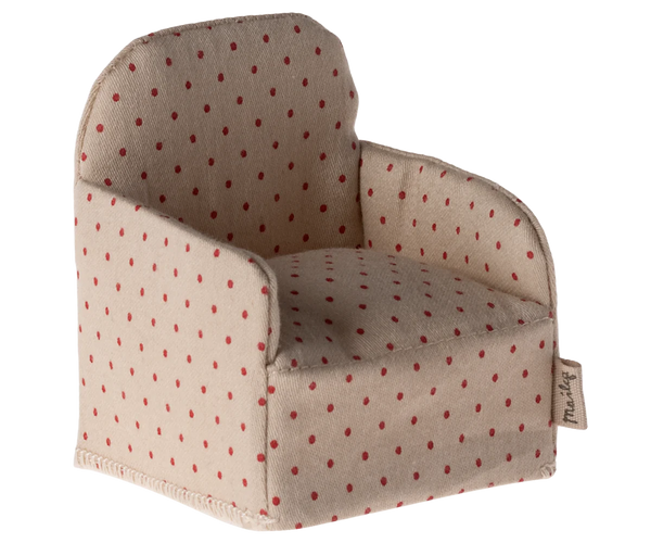 Maileg Red Dot Mouse Chair