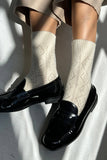 Le Bon Shoppe - Cashmere Pointelle Socks: Cream