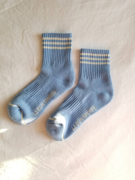 Le Bon Shoppe - Girlfriend Socks: Parisian Blue