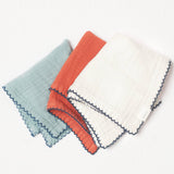 Babette - Washcloth-3 pack: Apricot-White-Peony