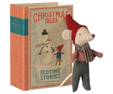 Maileg Christmas Mouse Baby in Book