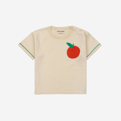 Bobo Choses Baby Tomato Knitted T-Shirt ~ Offwhite