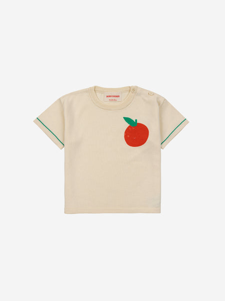 Bobo Choses Baby Tomato Knitted T-Shirt ~ Offwhite
