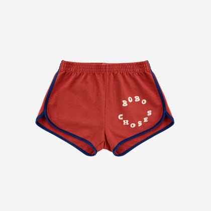 Bobo Choses Circle Shorts ~ Burgundy Red