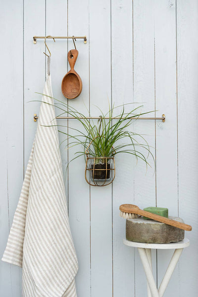 Fog Linen Work - Brass Towel Bar (S)