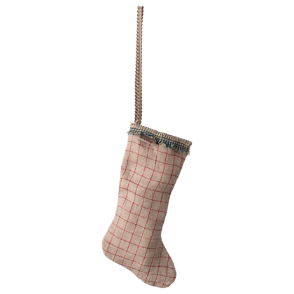 Maileg Stocking Checked Ornament