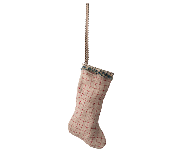 Maileg Stocking Checked Ornament